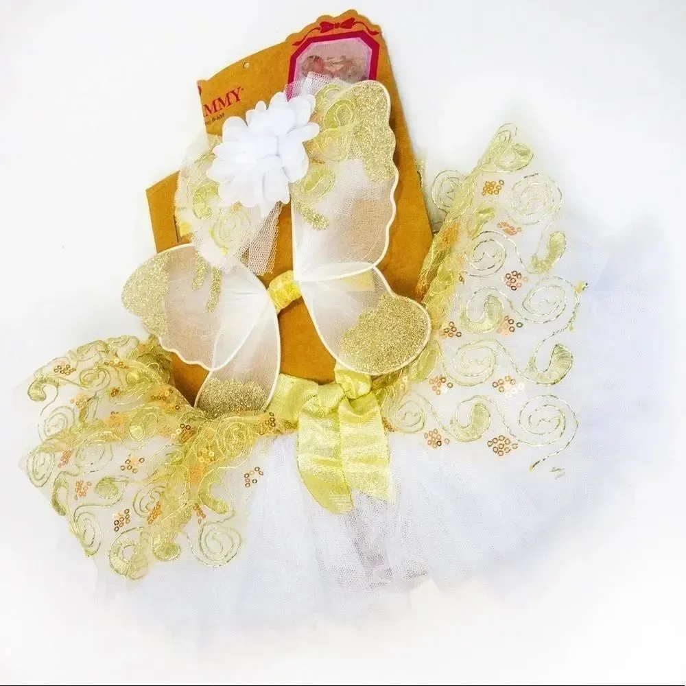 Elly & Emmy 3-Piece Angel Tutu Set Sz 0-6M